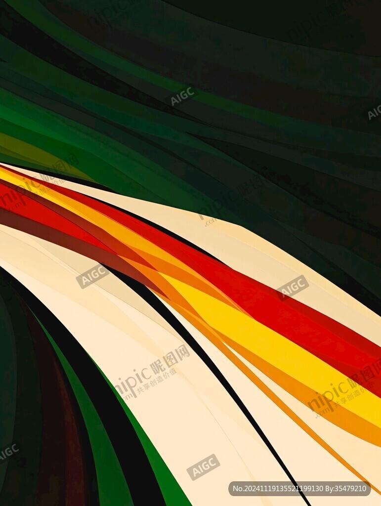 简洁大气拼色曲线纹理