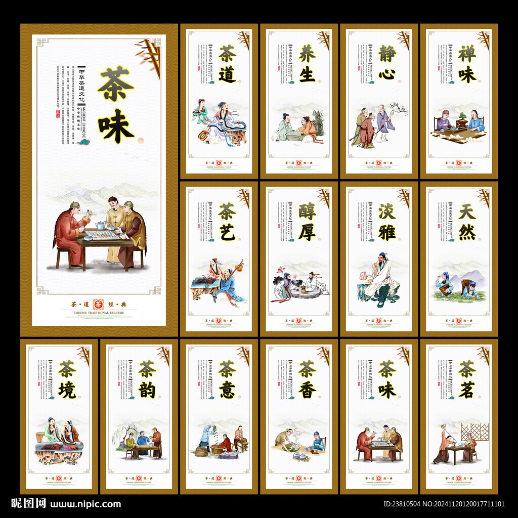 茶馆文化展板