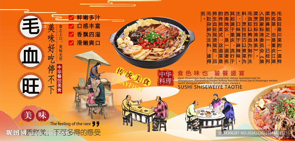 毛血旺背景墙