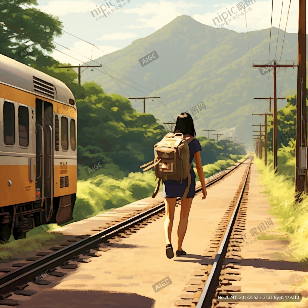 等火车场景