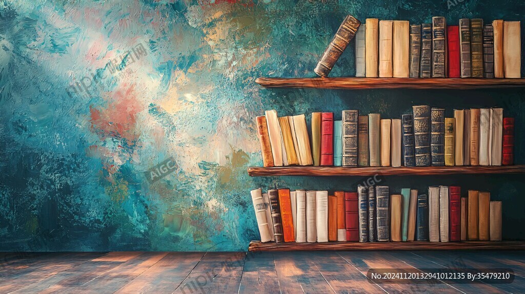 书本背景墙