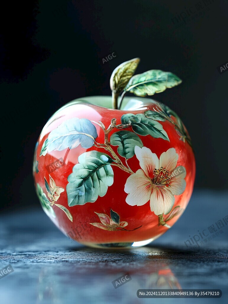 琉璃苹果工艺品