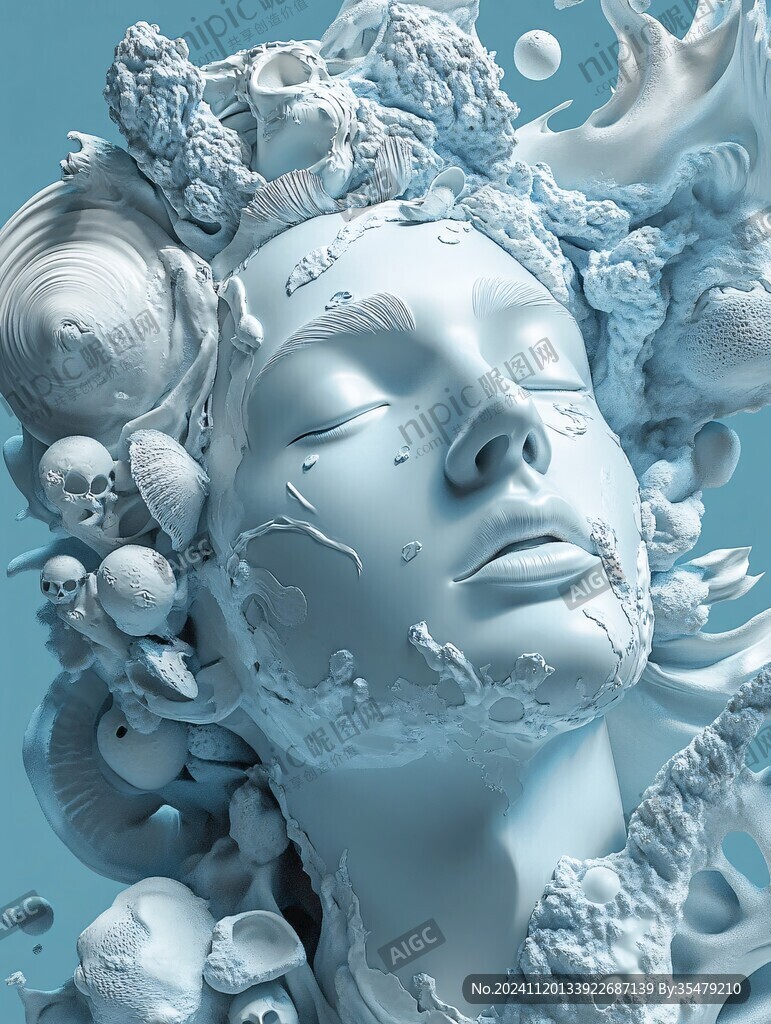 3d浮雕插画
