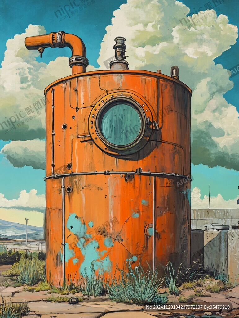油坊插画