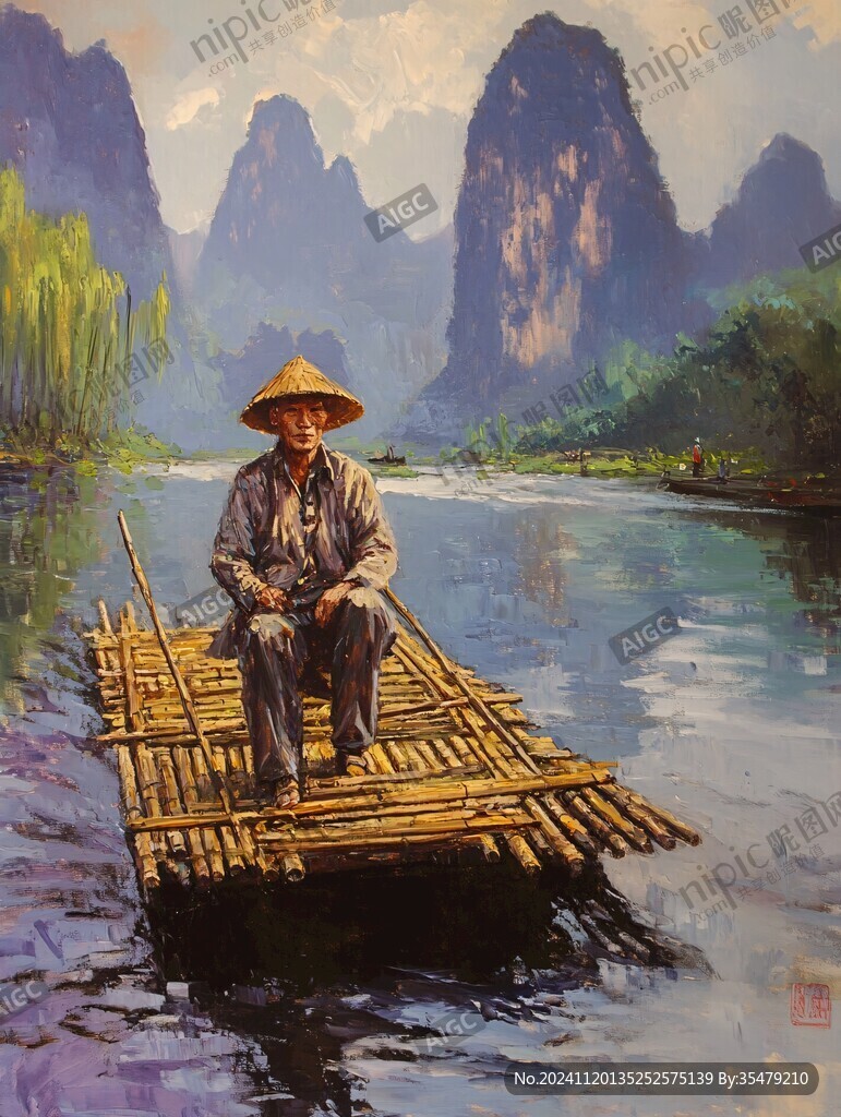 兴坪古镇油画