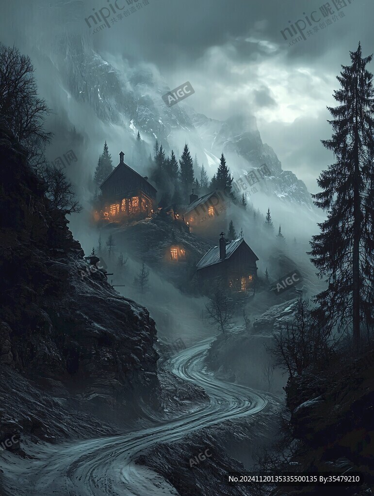 风景厚涂