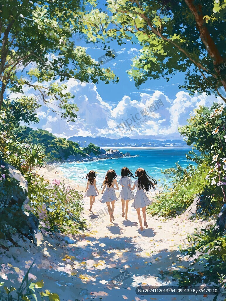 动漫海边