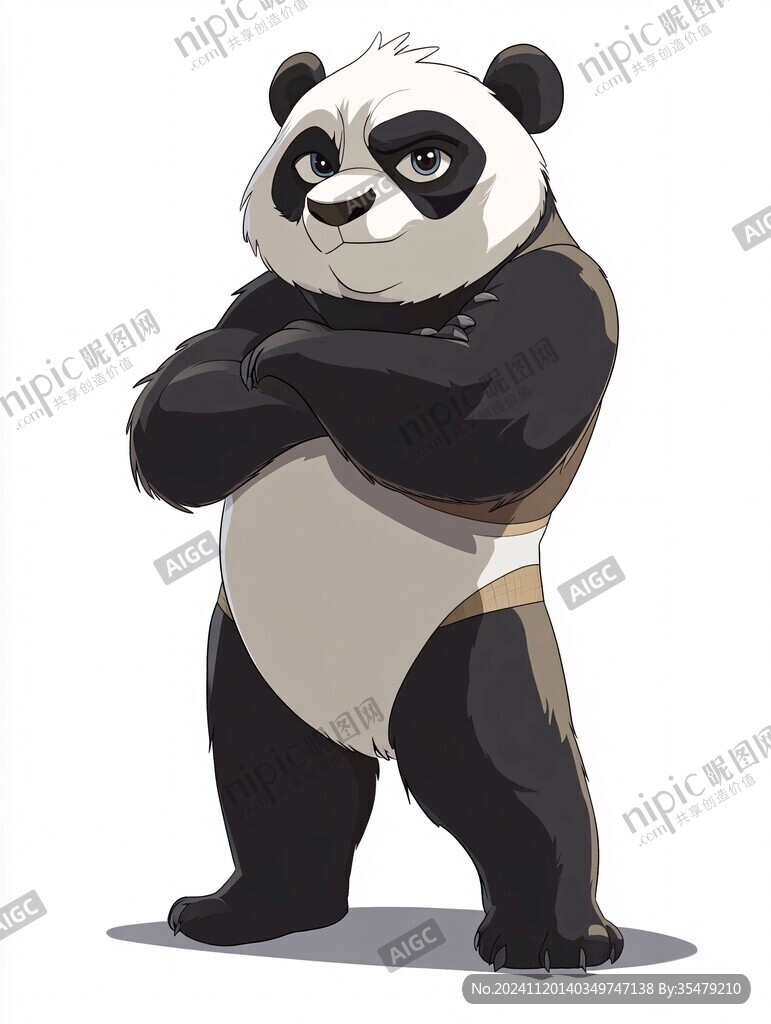 熊猫功夫大侠形像设计