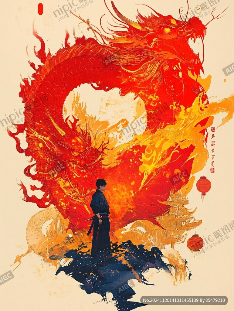 龙年系列插画