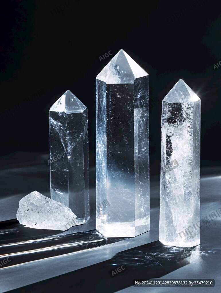 水晶簇水晶柱