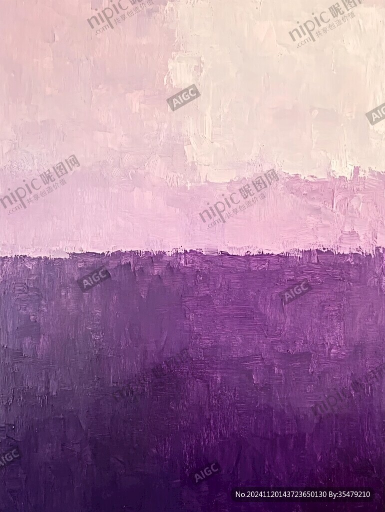 紫色油画