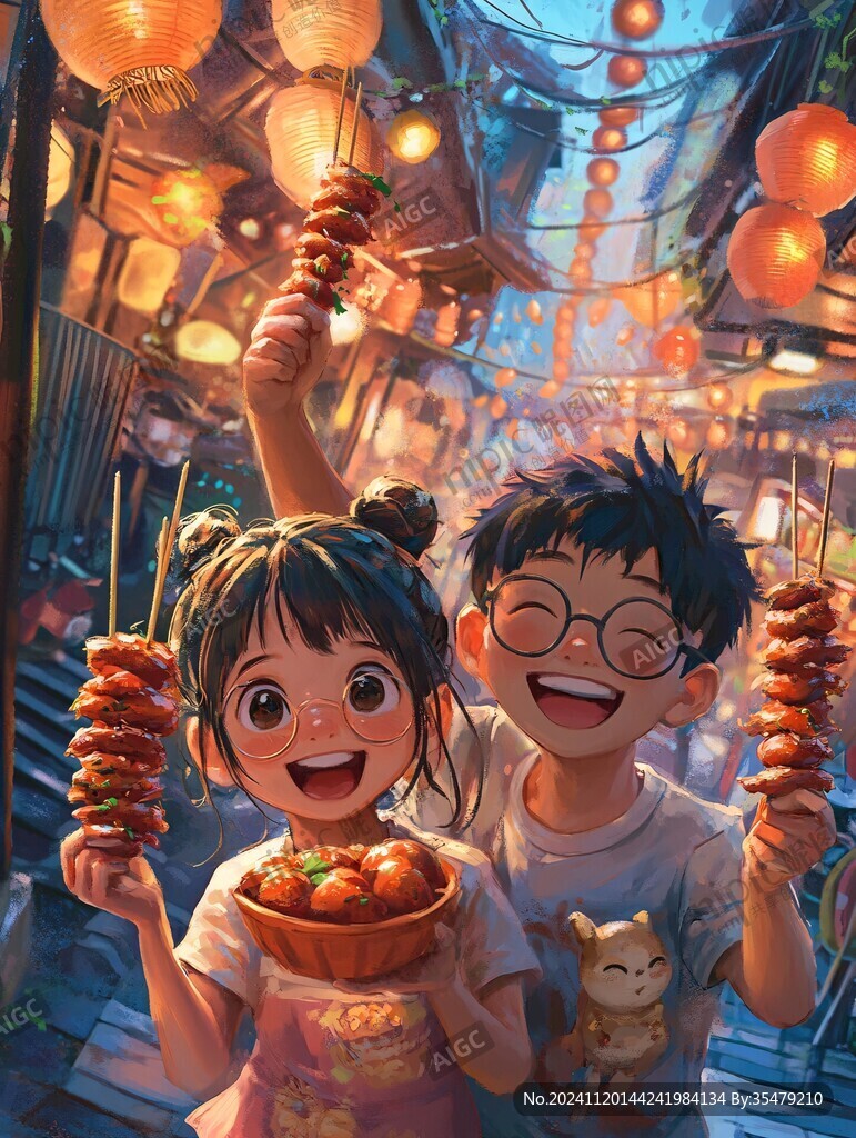 宵插画