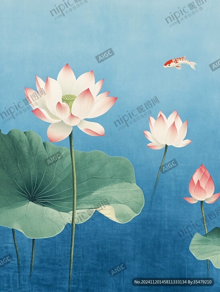 工装荷花壁纸