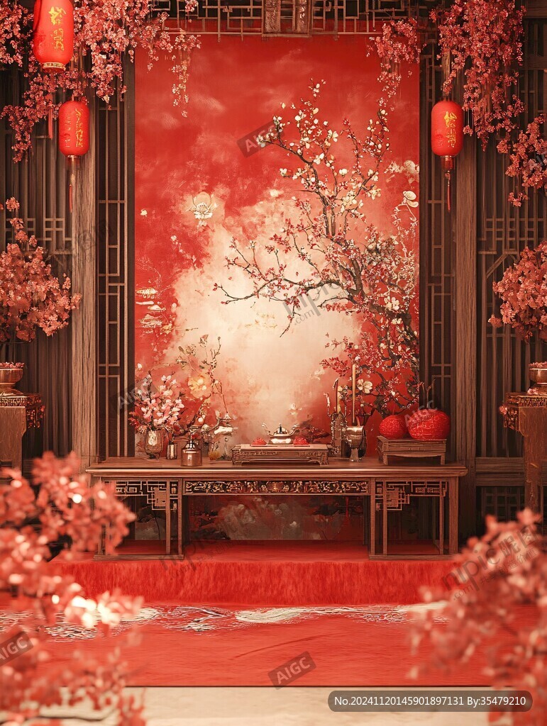 新中式桃花婚礼