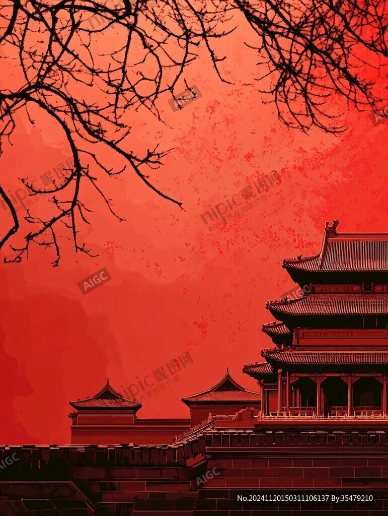 插画故宫