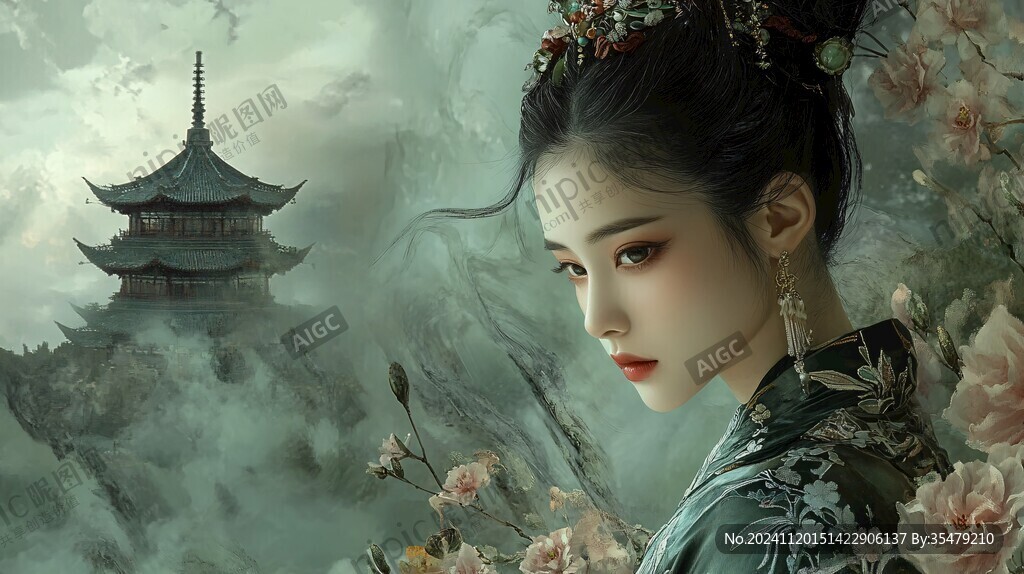 古典美女壁纸