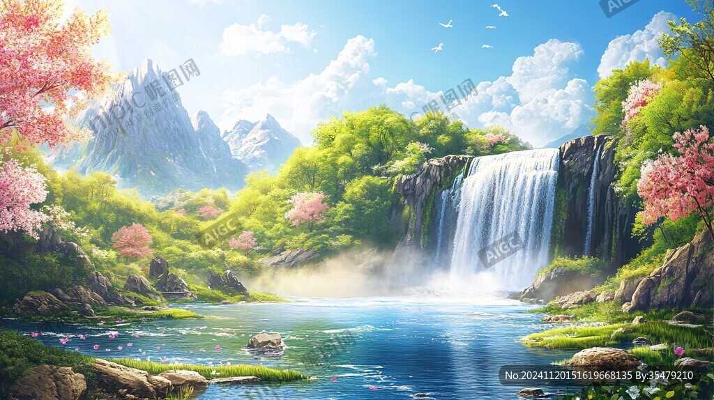 宽屏风景画