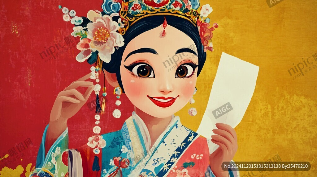 花旦插画