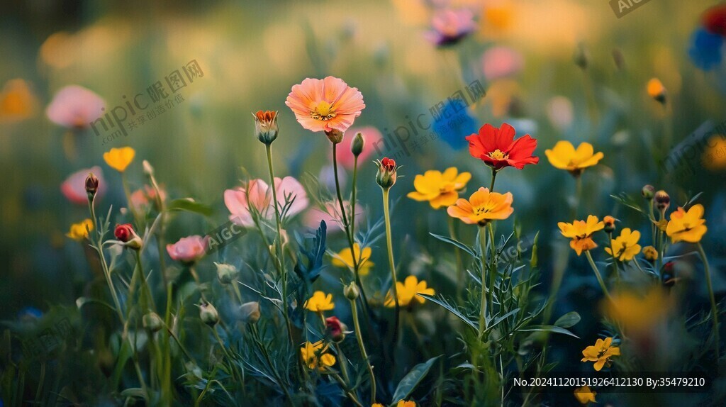 唯美秋英花卉