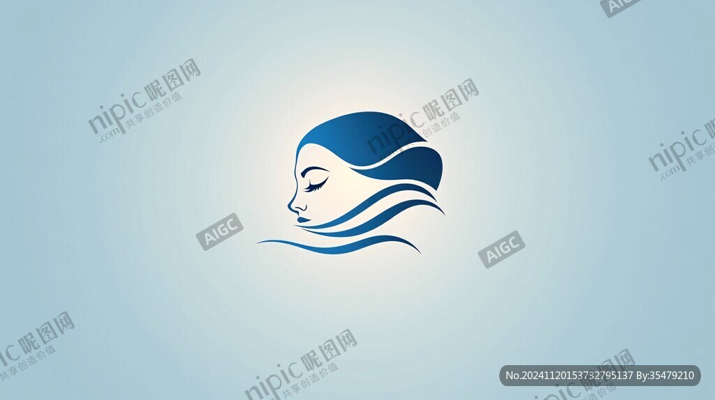 美人鱼logo设计
