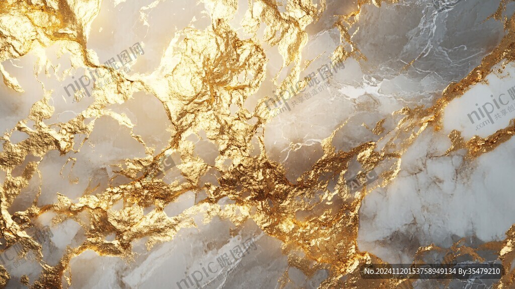 金色透光大理石背景