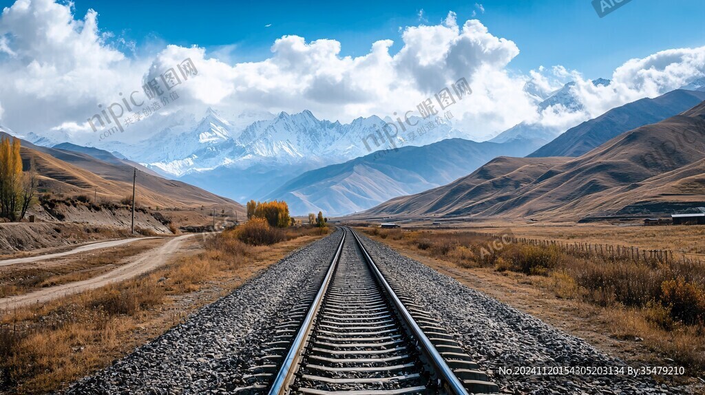 铁路沿线旅途风景