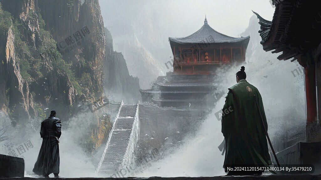 巨幅武当山