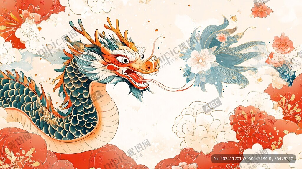龙年包装插画