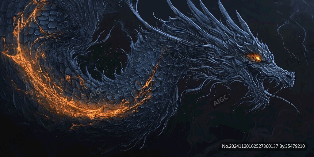 龙包装插画