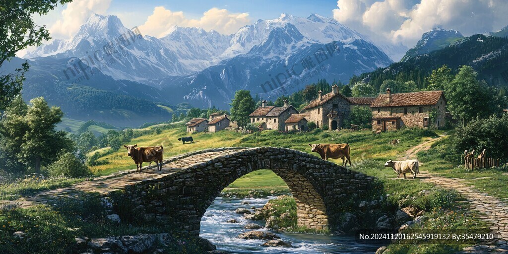 唯美农村场景