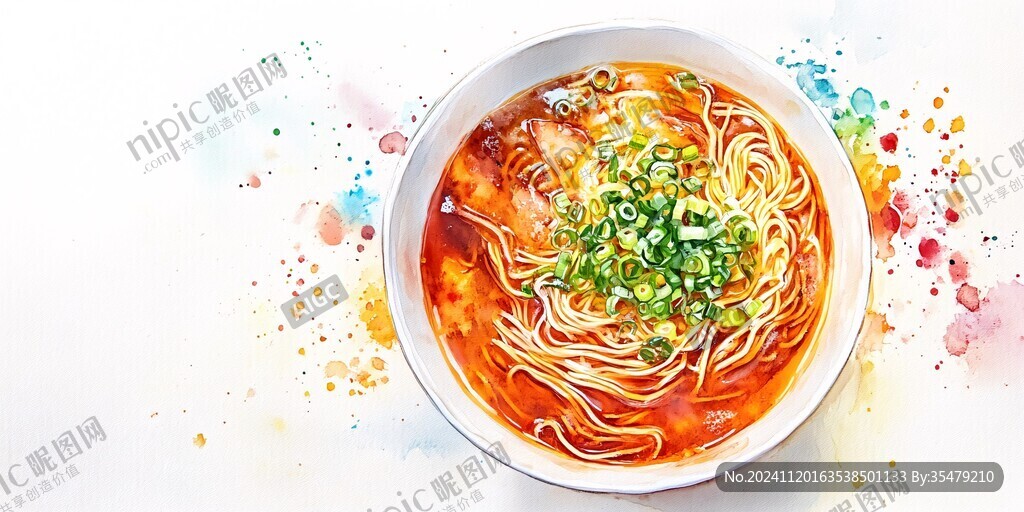 茄汁面意境画