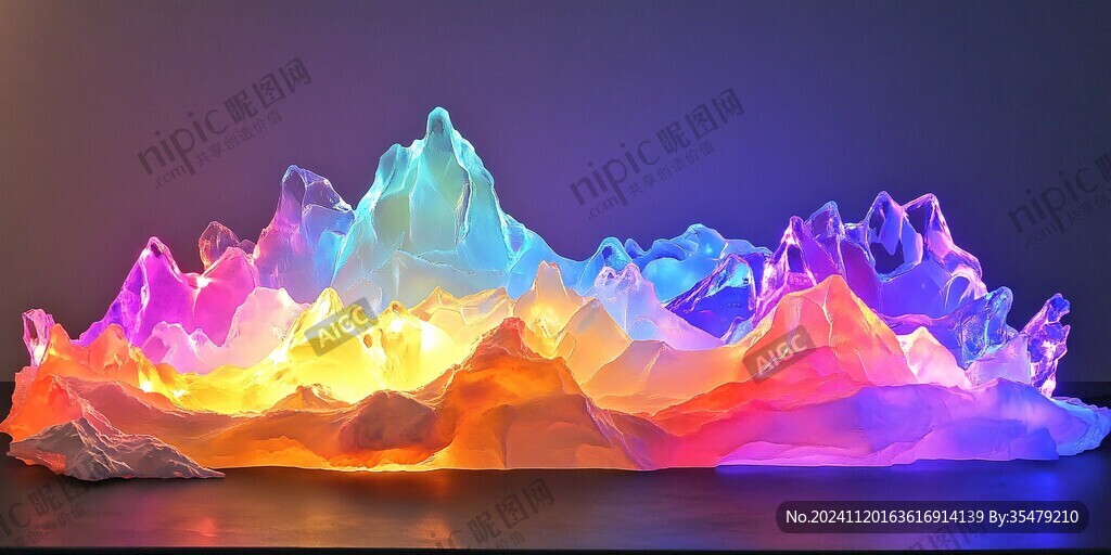 立体渐变发光体设计