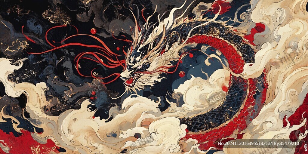 龙年系列包装插画