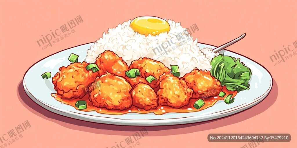 咖喱饭插画