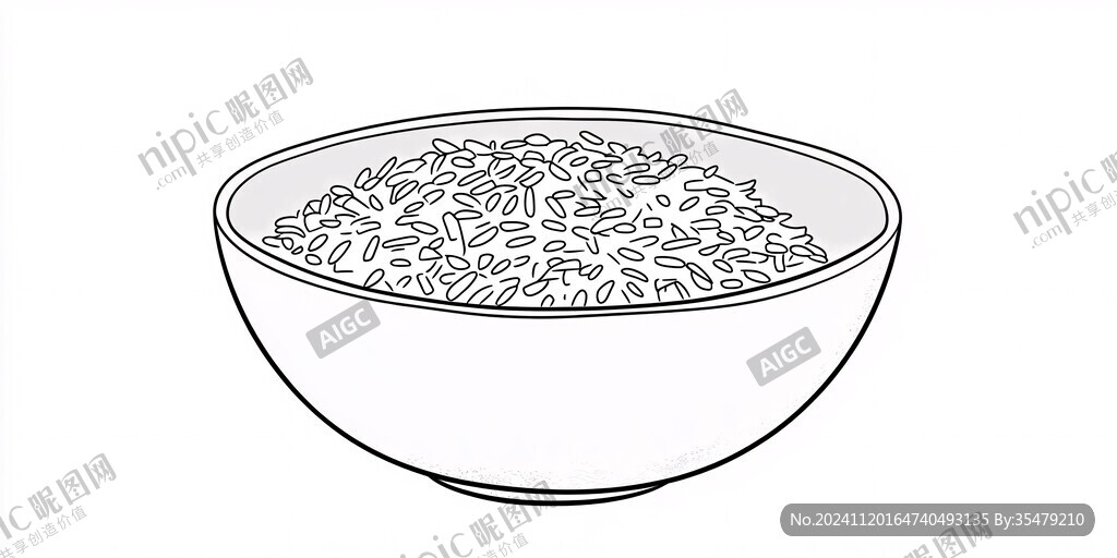 线描大米