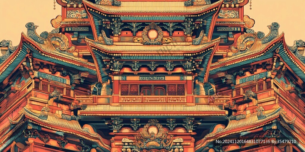 崇安阁插画