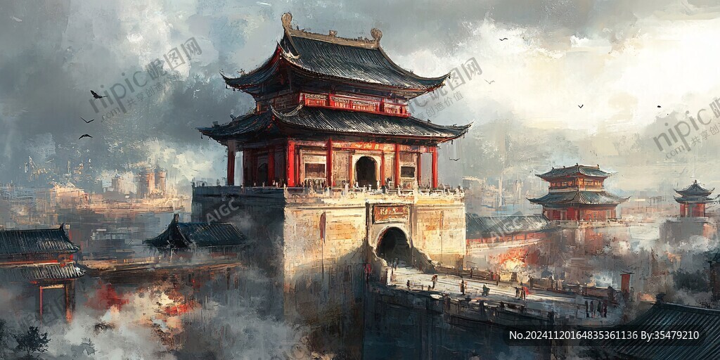 大境门插画