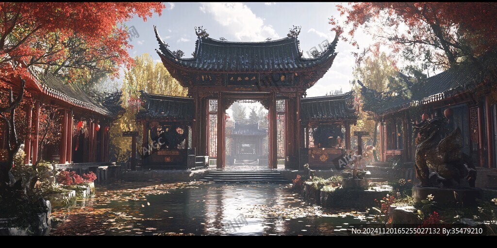 古风场景概念图