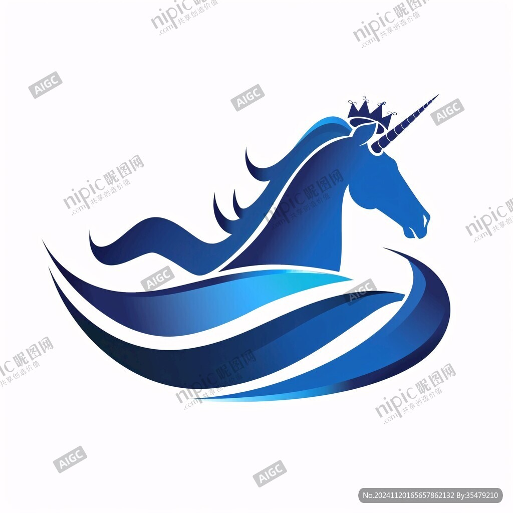 独角兽设计logo
