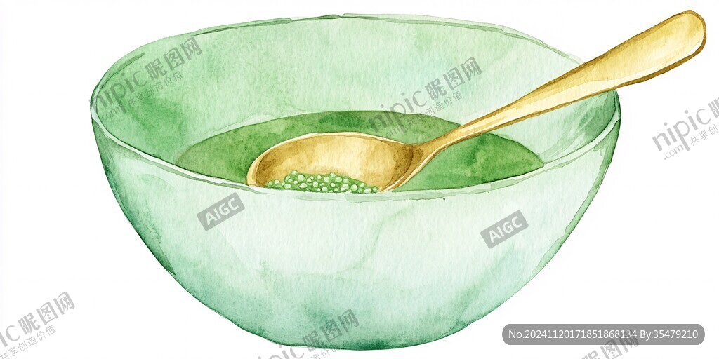 绿豆汤插画