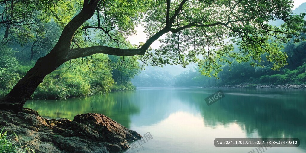 唯美自然山青水秀