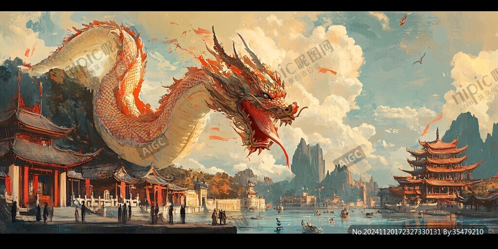 龙年横版插画