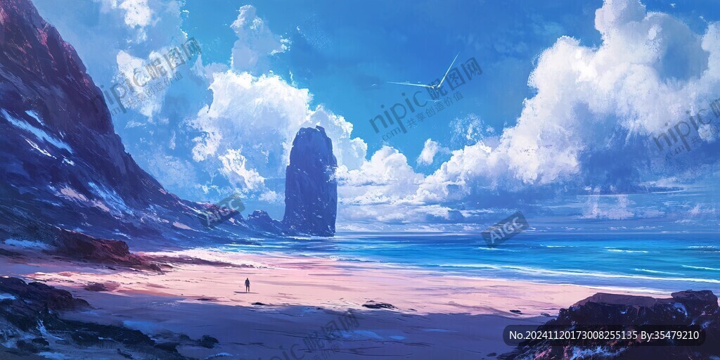 动漫海边