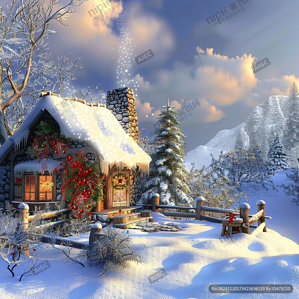 3dmax模型-雪景