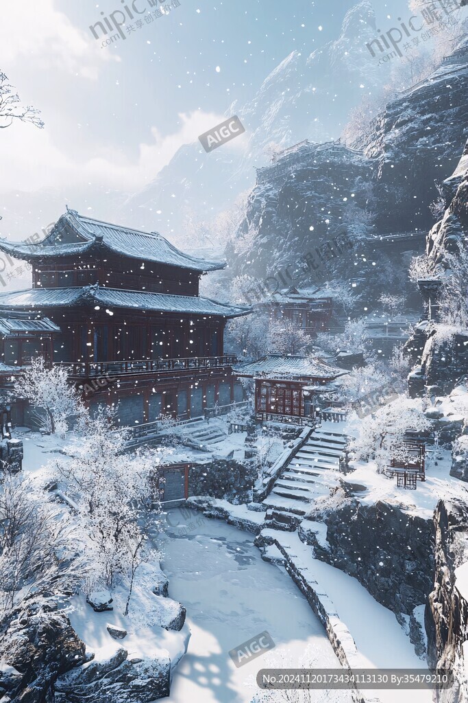 古风雪景