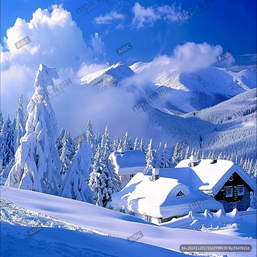 高清大画幅冬天雪景