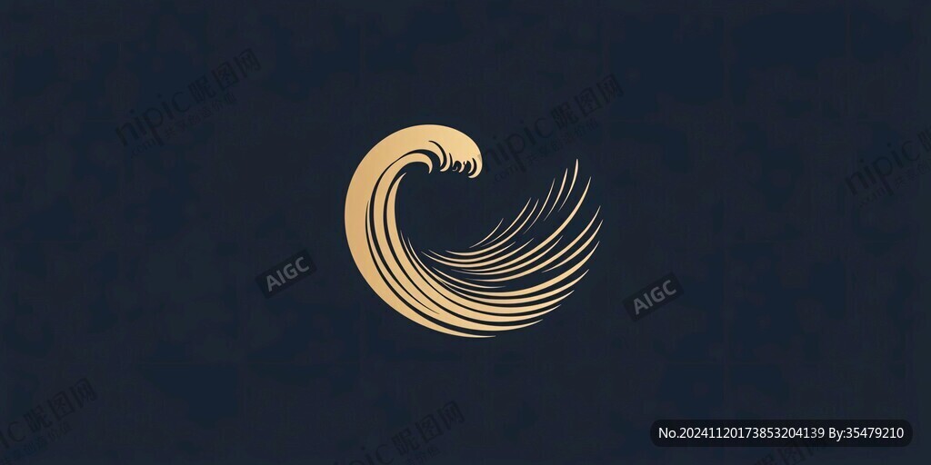 日式海浪logo
