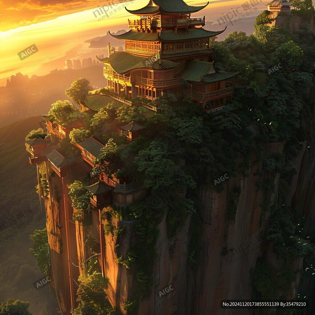 宫殿楼阁仙境仙人大殿