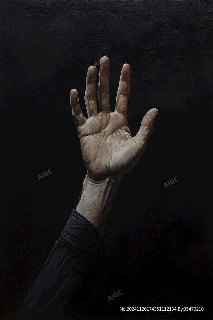 手部特写插画