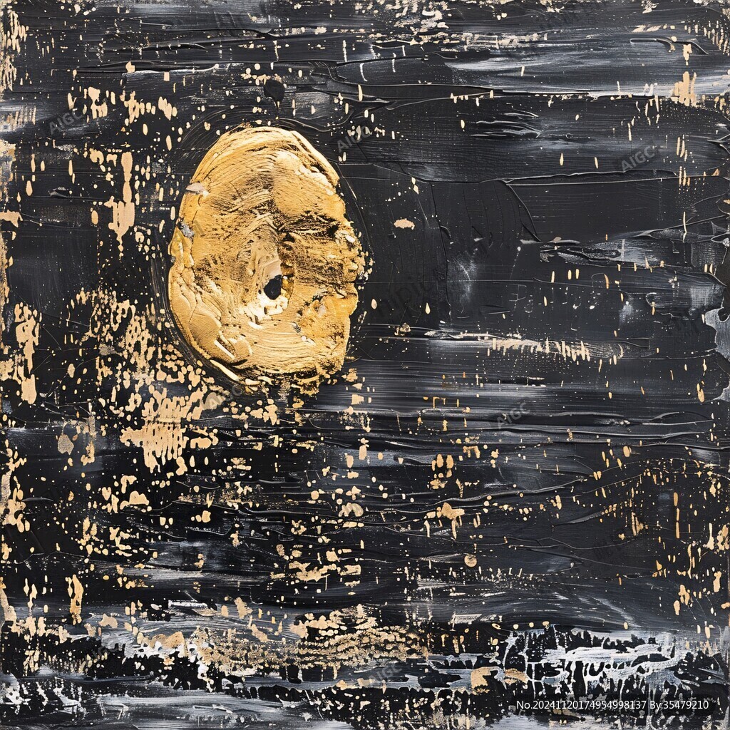 金线油画
